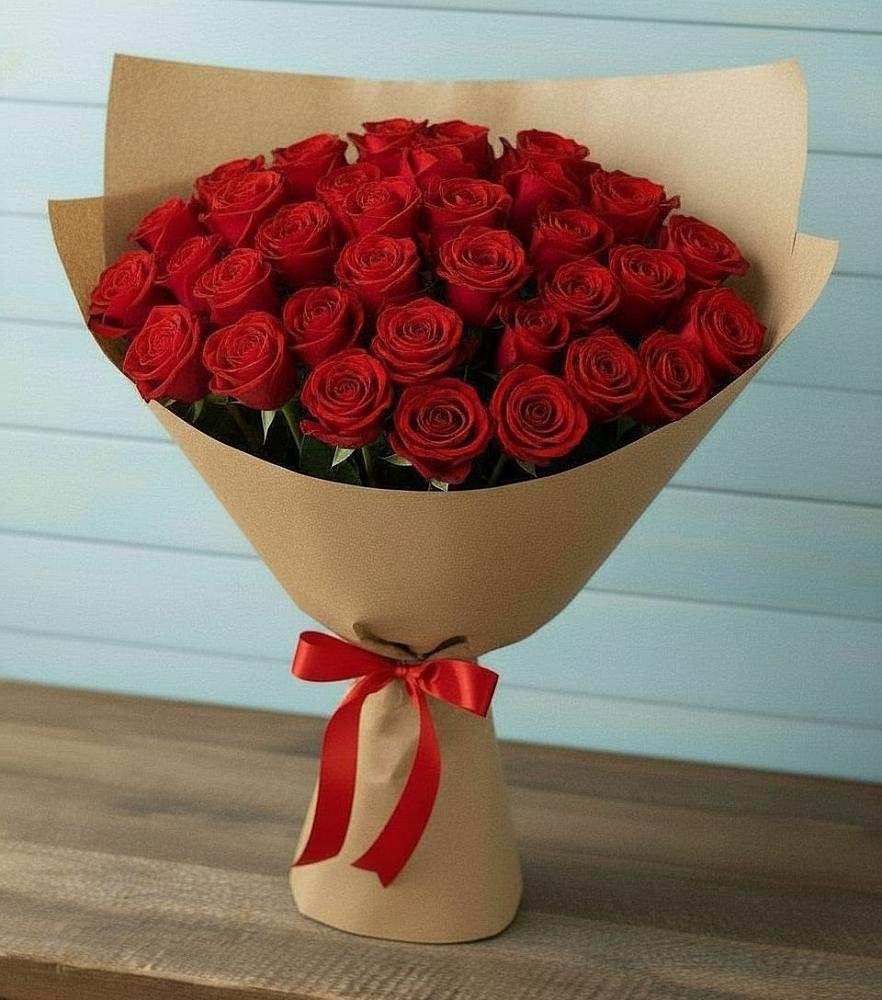Букет Красные розы Милано в Красносельское