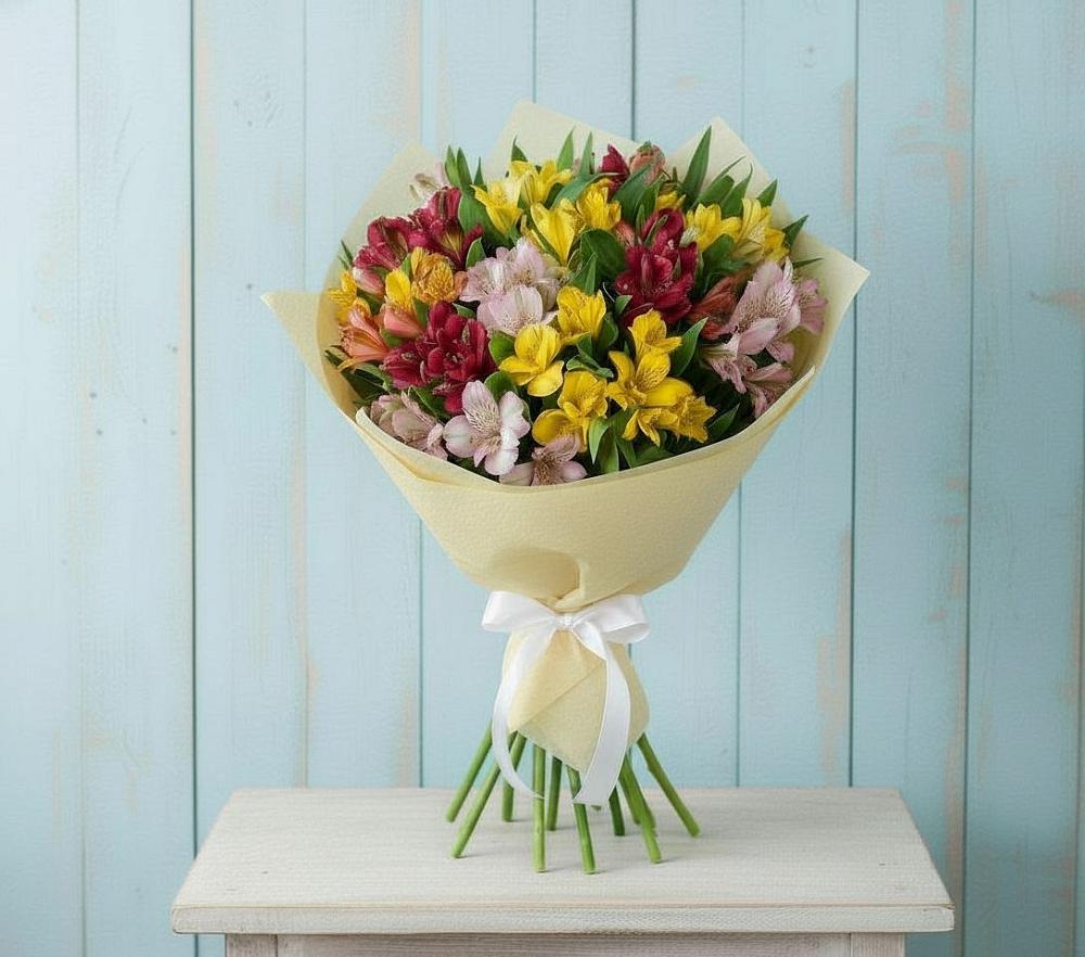 Букет цветов из: Альстромерии в Красносельское