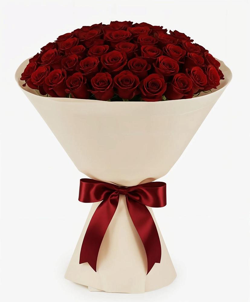 Букет 101 Бордовая роза Блэк Бакарра в Красносельское