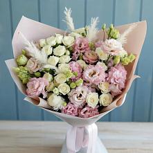 Букет цветов из:  Альстромерии и Розы в Красносельское